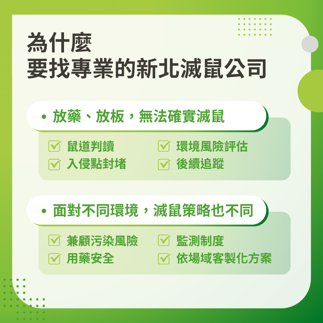 找專業的新北滅鼠公司的原因